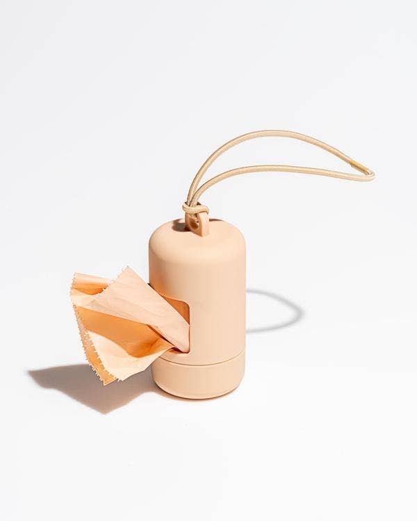 Tan Poop Bag Carrier
